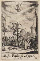 TvB G 4831
<br/>
Martyrium Philippus ("Kleine Apostelserie")
<br/>
<em>Callot, Jacques (1592 - 1635)</em>